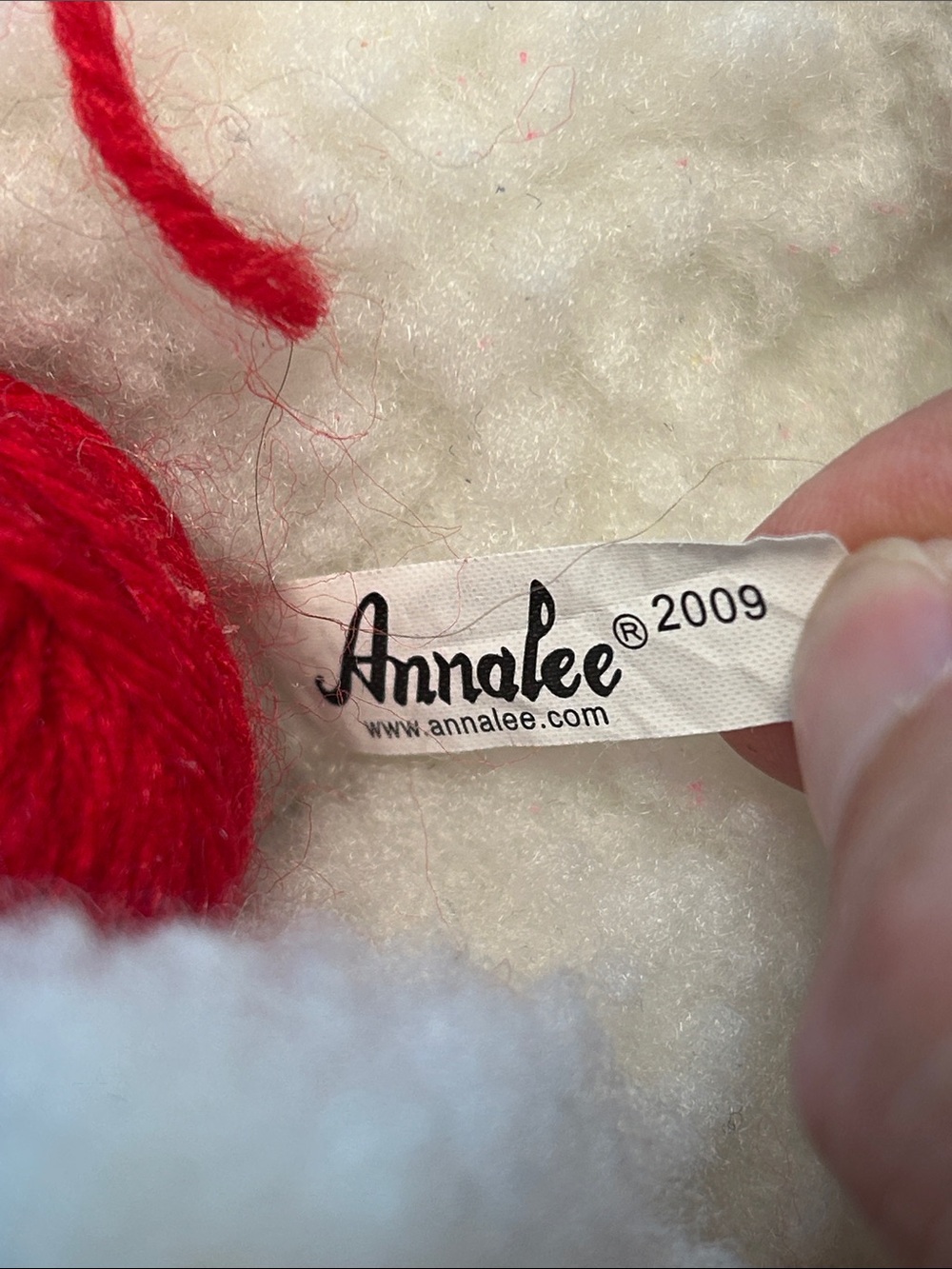 Annalee Holiday Plush Trio collection Knitting Llama, Reindeer, Snowman ornament - Picture 5 of 12